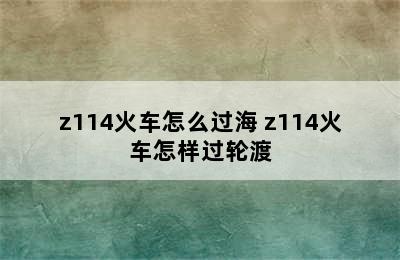 z114火车怎么过海 z114火车怎样过轮渡